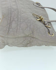 CHRISTIAN D1OR Canage Shoulder Bag Coated Canvas Gray Auth bs8361
