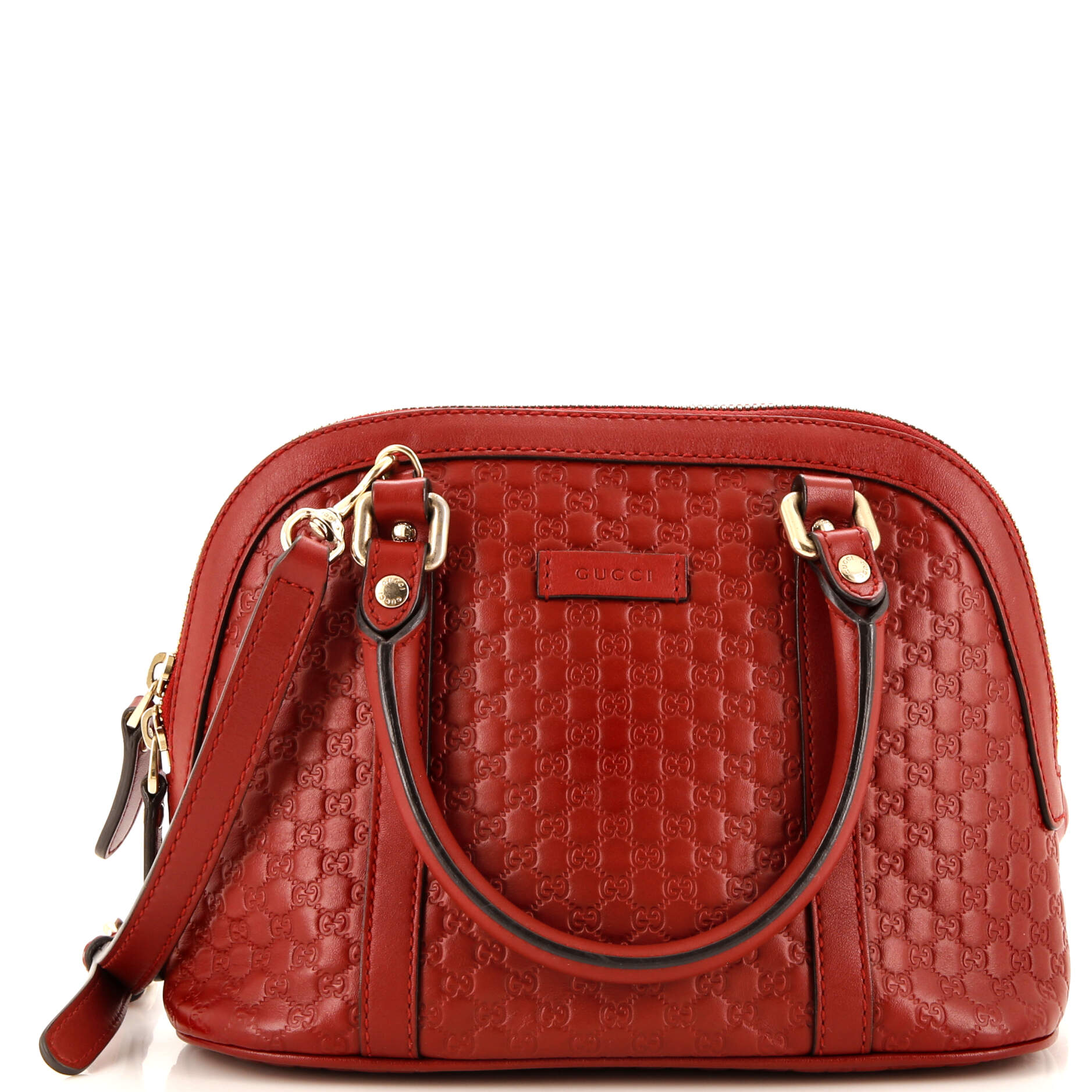 Convertible Dome Satchel (Outlet) MicroGCCIssima Leather Mini