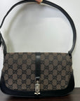 Borse GCCI in Tela Nero Canvas Handbag LB