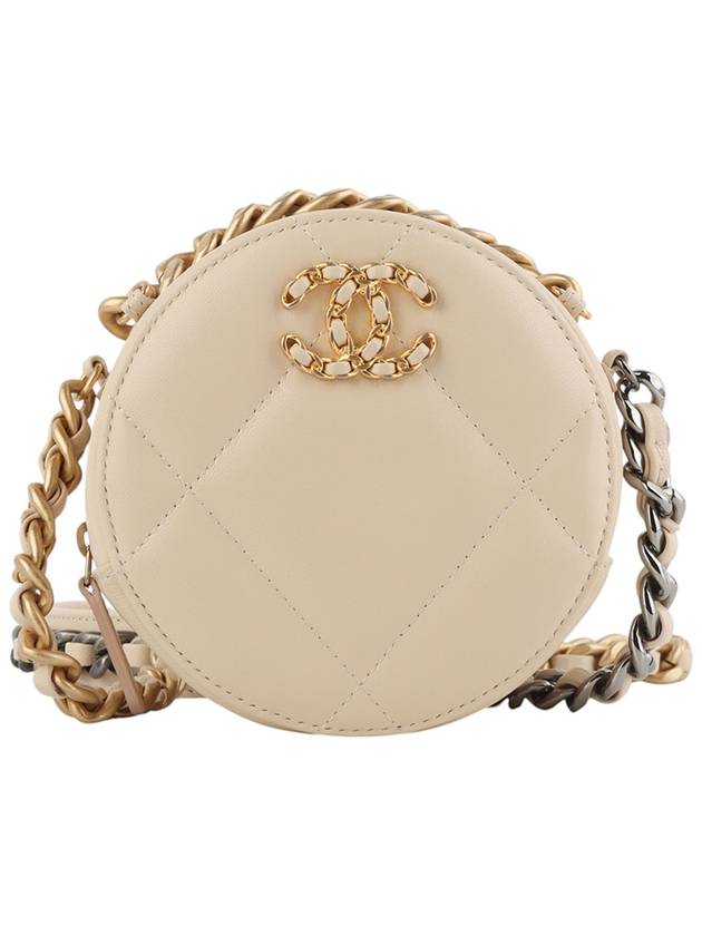 19 Lambskin Circle AP0945 Chain Mini Cross Bag 34328 CH