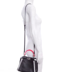 FNDI Black Mini Peekaboo Handbag