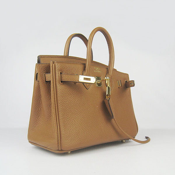 HMS Birkin 25cm Handbag 6068 light coffee golden