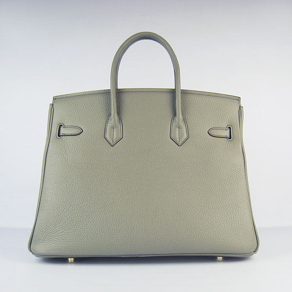 HMS Birkin 30cm Togo Leather Handbags Dark Grey Golden