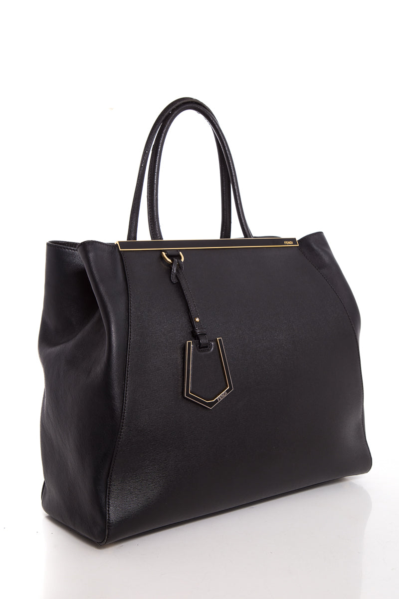 FNDI Black Sac Du Jour Large Handbag