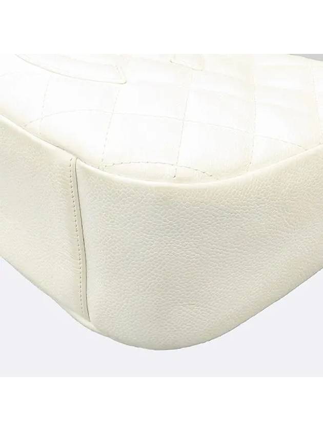 A20993 Ivory White Color Timeless Caviar Hobo Bag CH