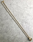 Christian D1OR CD Logo Stone Necklace Gold Vintage y4muz6