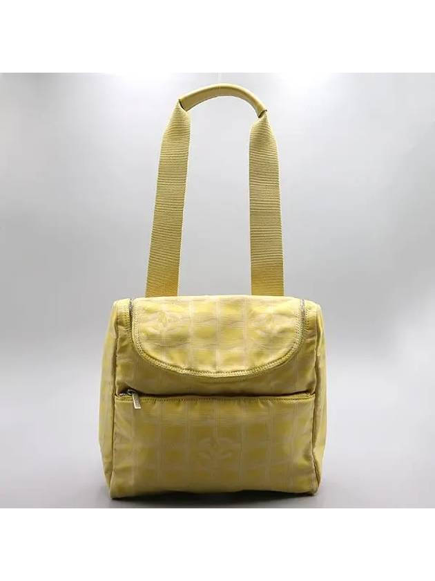 A15958 Yellow color fabric new travel backpack and crossbag CH