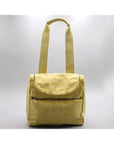 A15958 Yellow color fabric new travel backpack and crossbag CH