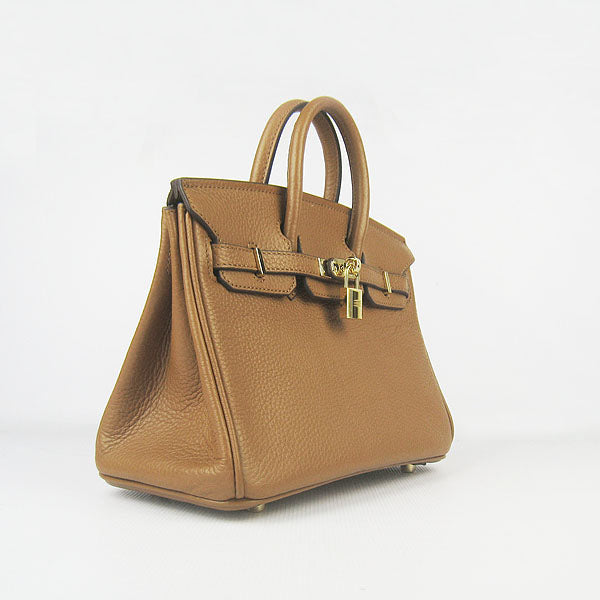 HMS Birkin 25cm Handbag 6068 light coffee golden