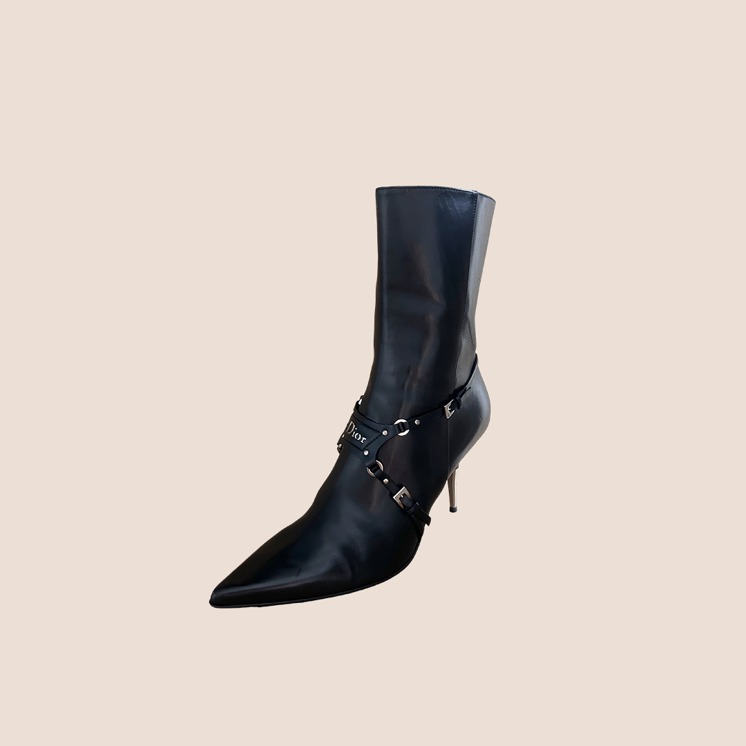CHRISTIAN D1OR 2003 BLACK BONDAGE BOOTS