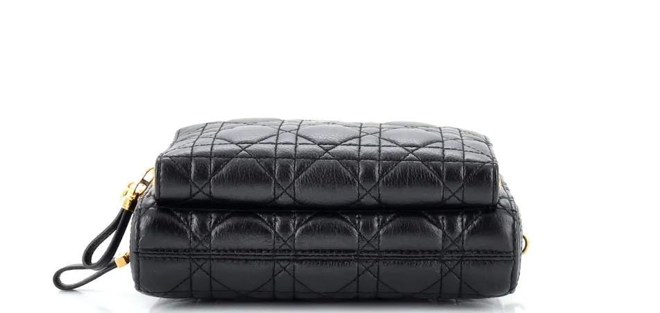 Christian D1OR Caro Double Pouch Crossbody Bag