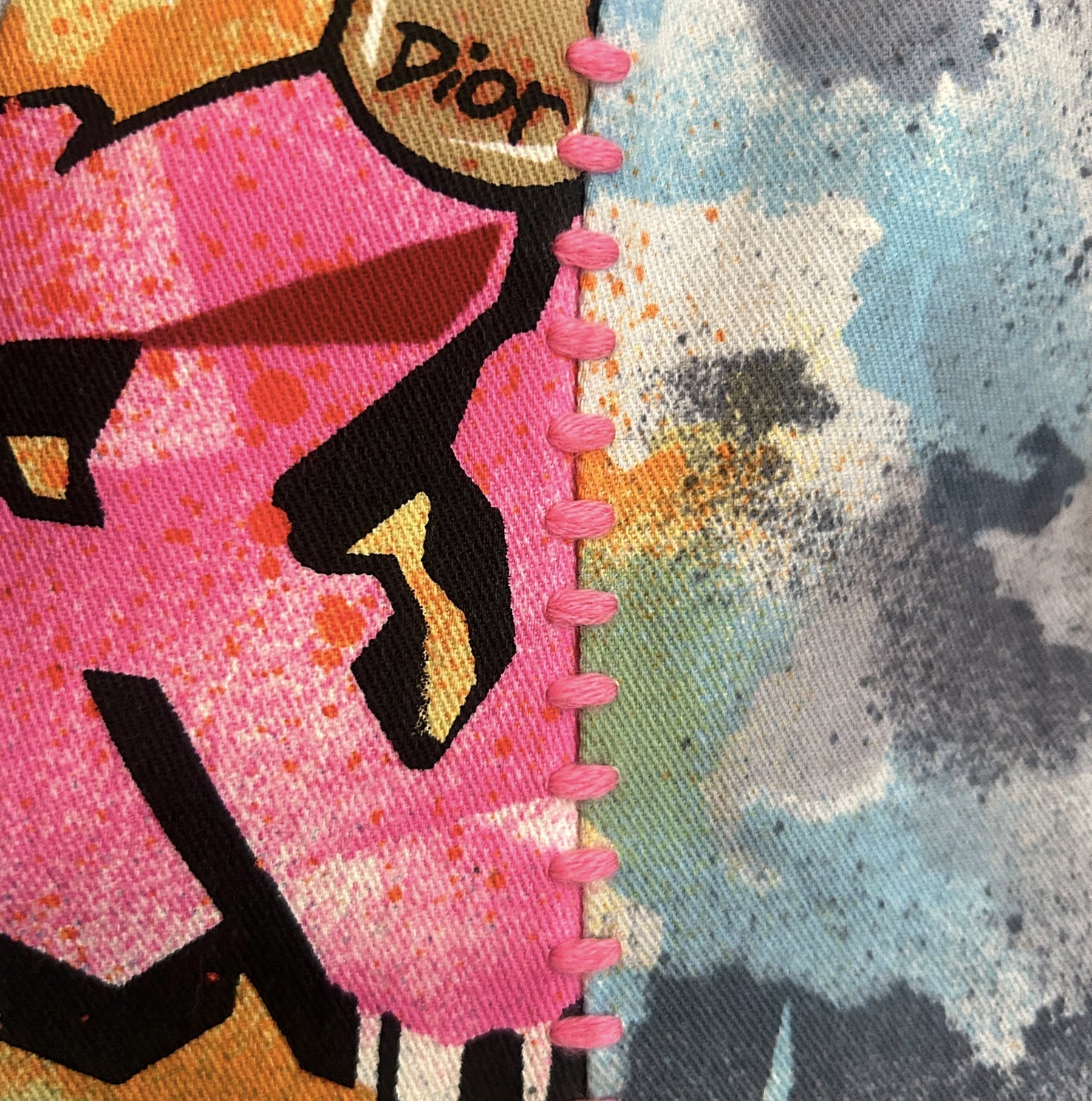 CHRISTIAN D1OR 2004 "D1OR KAOS" GRAFFITI PRINT BLAZER