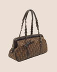 CHRISTIAN D1OR 2006 BROWN TROTTER ROMANTIQUE SHOULDER BAG
