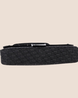 CHRISTIAN D1OR BLACK OBLIQUE CANVAS STREET CHIC SHOULDER BAG