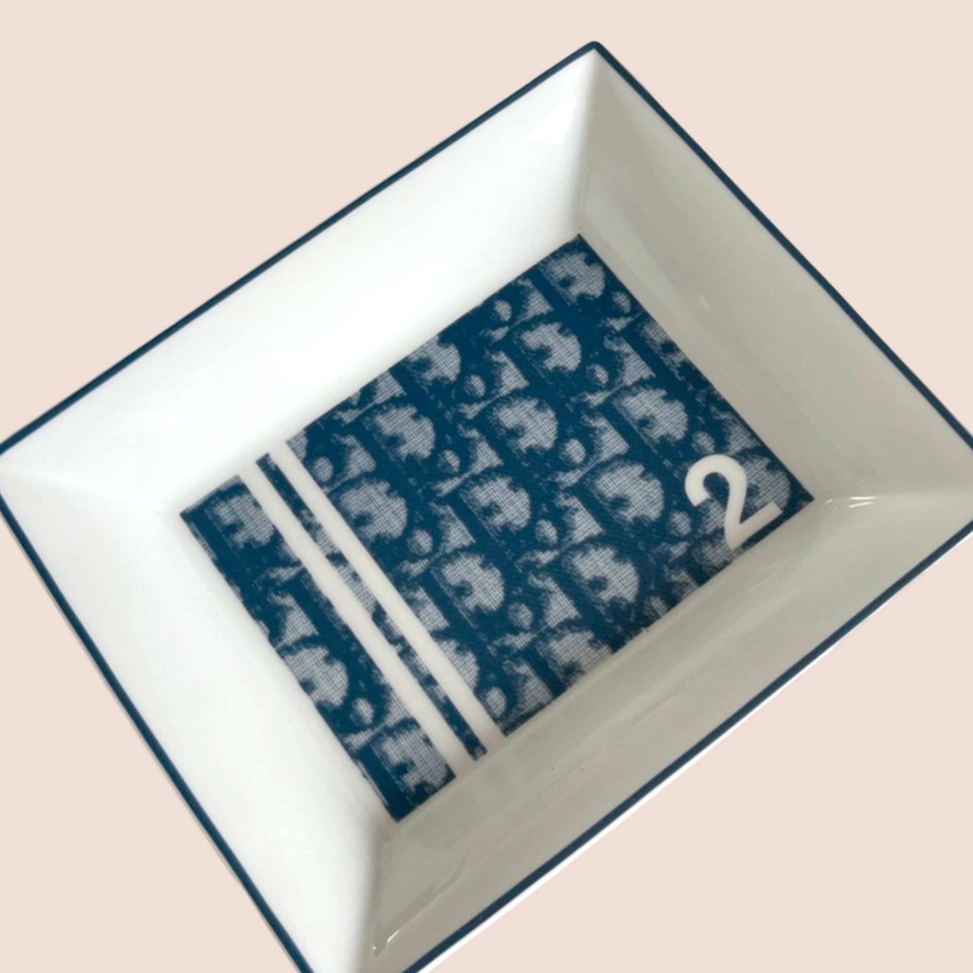 CHRISTIAN D1OR 2000s BLUE TROTTER JEWELRY TRAY