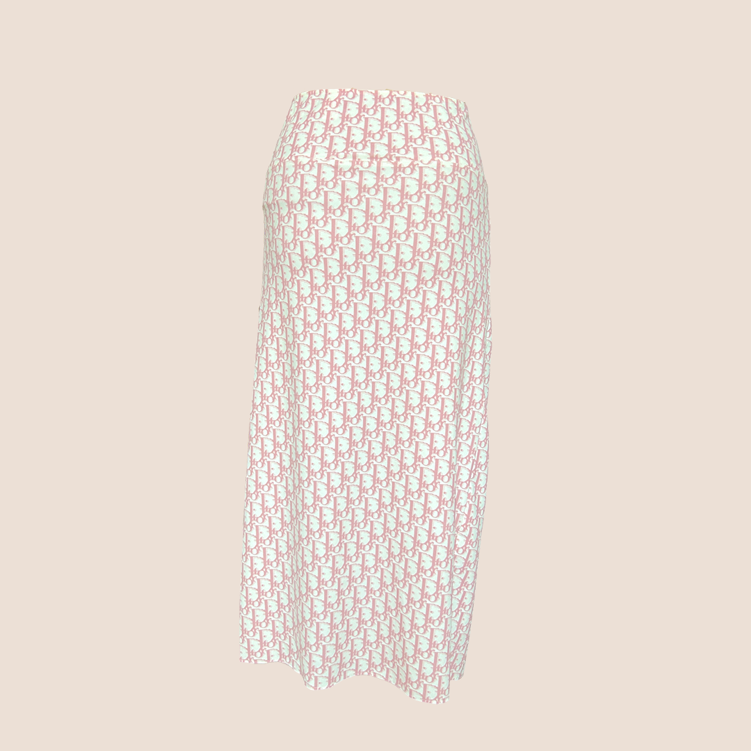 CHRISTIAN D1OR 2004 PINK D1ORISSIMO WRAP SKIRT