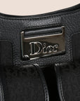 CHRISTIAN D1OR BLACK CANVAS STREET CHIC MULTIPOCKET BAG