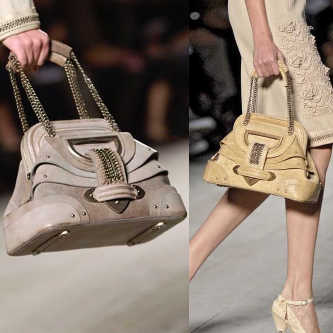 CHRISTIAN D1OR 2007 CREAM JEANNE FRAME BAG