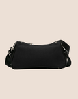 CHRISTIAN D1OR 2003 RHINESTONE EMBELLISHED BLACK CANVAS HARDCORE CROSSBODY BAG