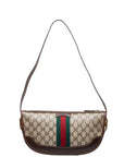 GCCI  GCCI GG Supreme Sy Line  Shoulder Bag Brown Beige PVC Leather  GCCI GCCI