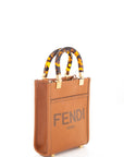 FNDI Brown Mini Sunshine Shopper Handbag