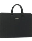 BBERRY Briefcase Leather Black Auth ep2580