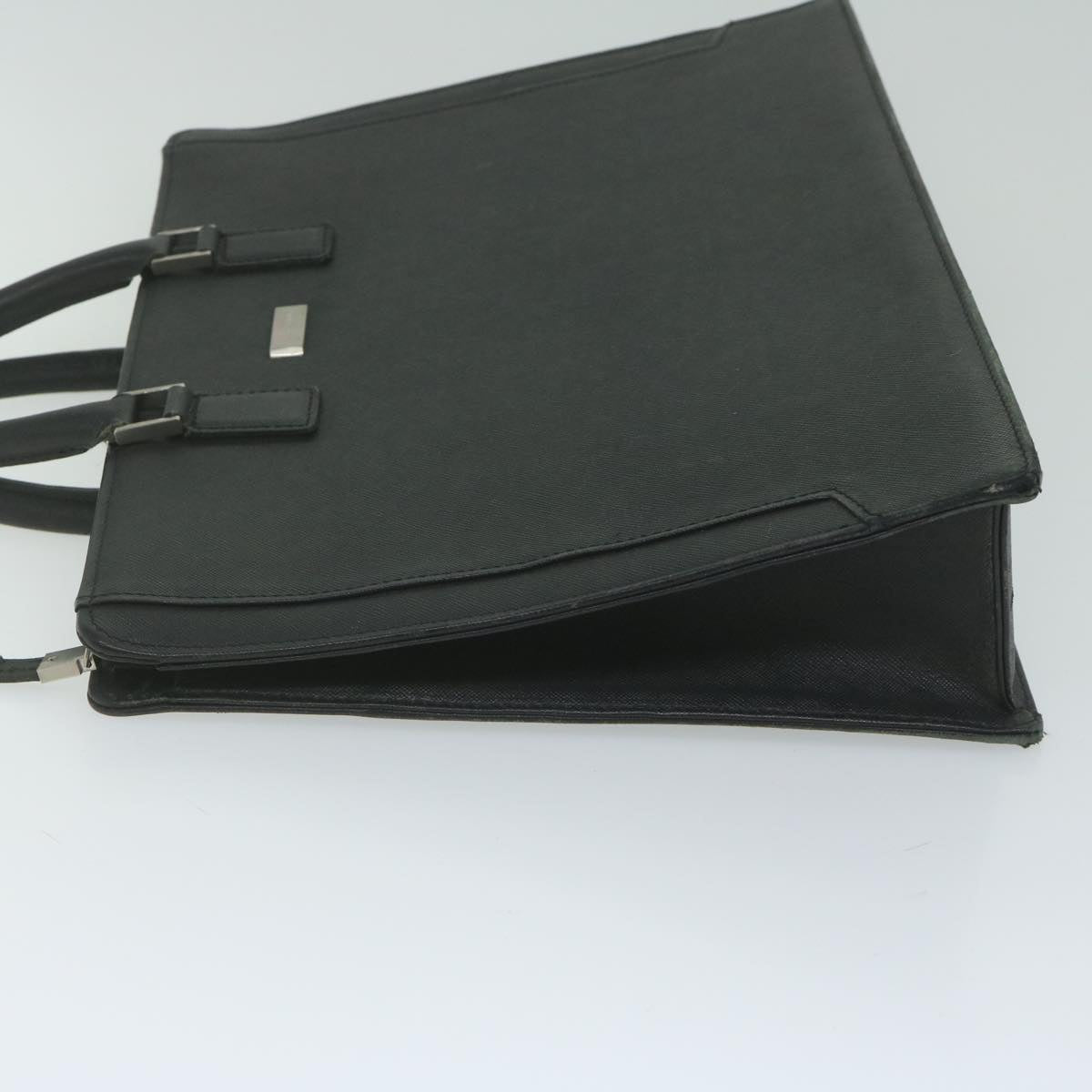 BBERRY Briefcase Leather Black Auth ep2580