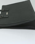 BBERRY Briefcase Leather Black Auth ep2580