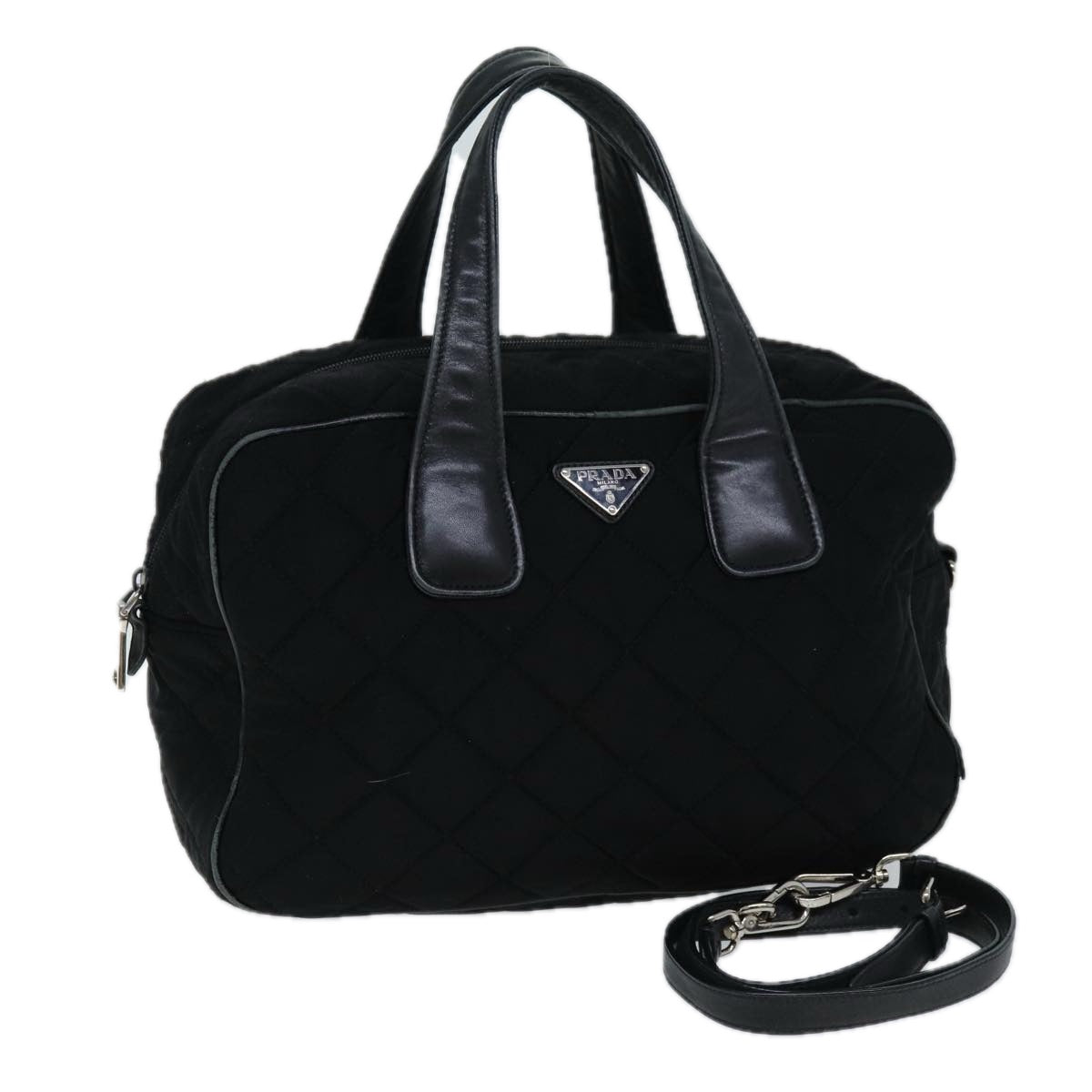 PRD Hand Bag Canvas 2way Black Auth ep4171