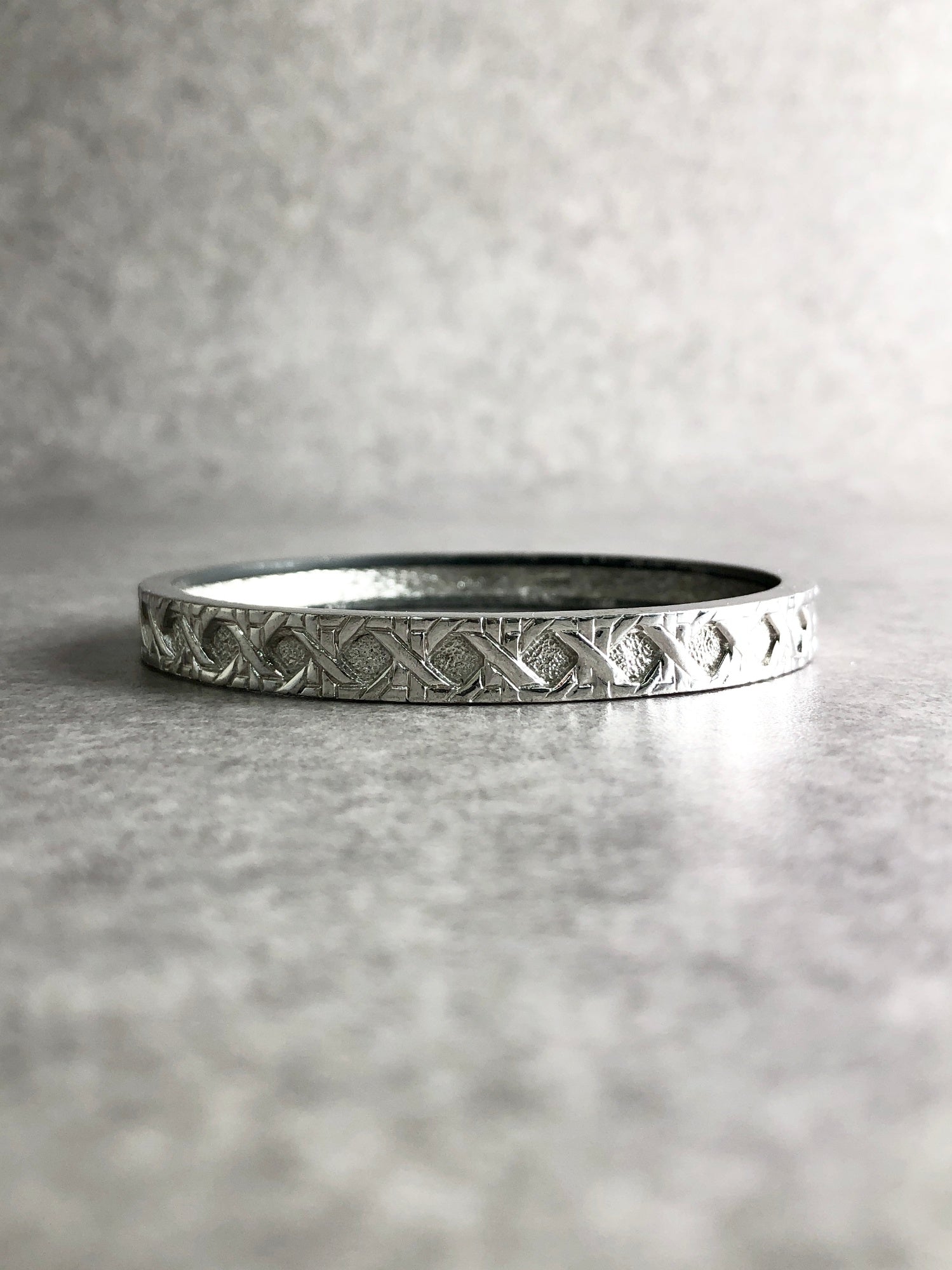 Christian D1OR Cannage Bangle Silver Vintage 22wmth