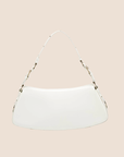 CHRISTIAN D1OR 2003 WHITE LEATHER BONDAGE CLUTCH