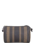 FNDI Brown Penguin Stripe Handbag
