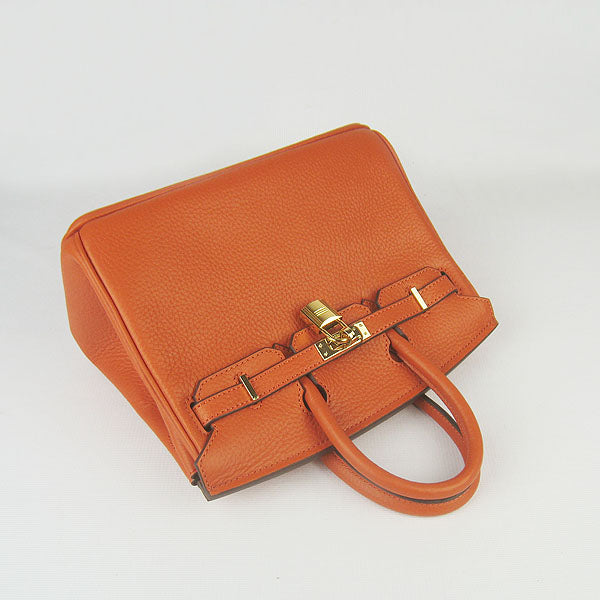 HMS Birkin 25cm Handbag 6068 orange golden
