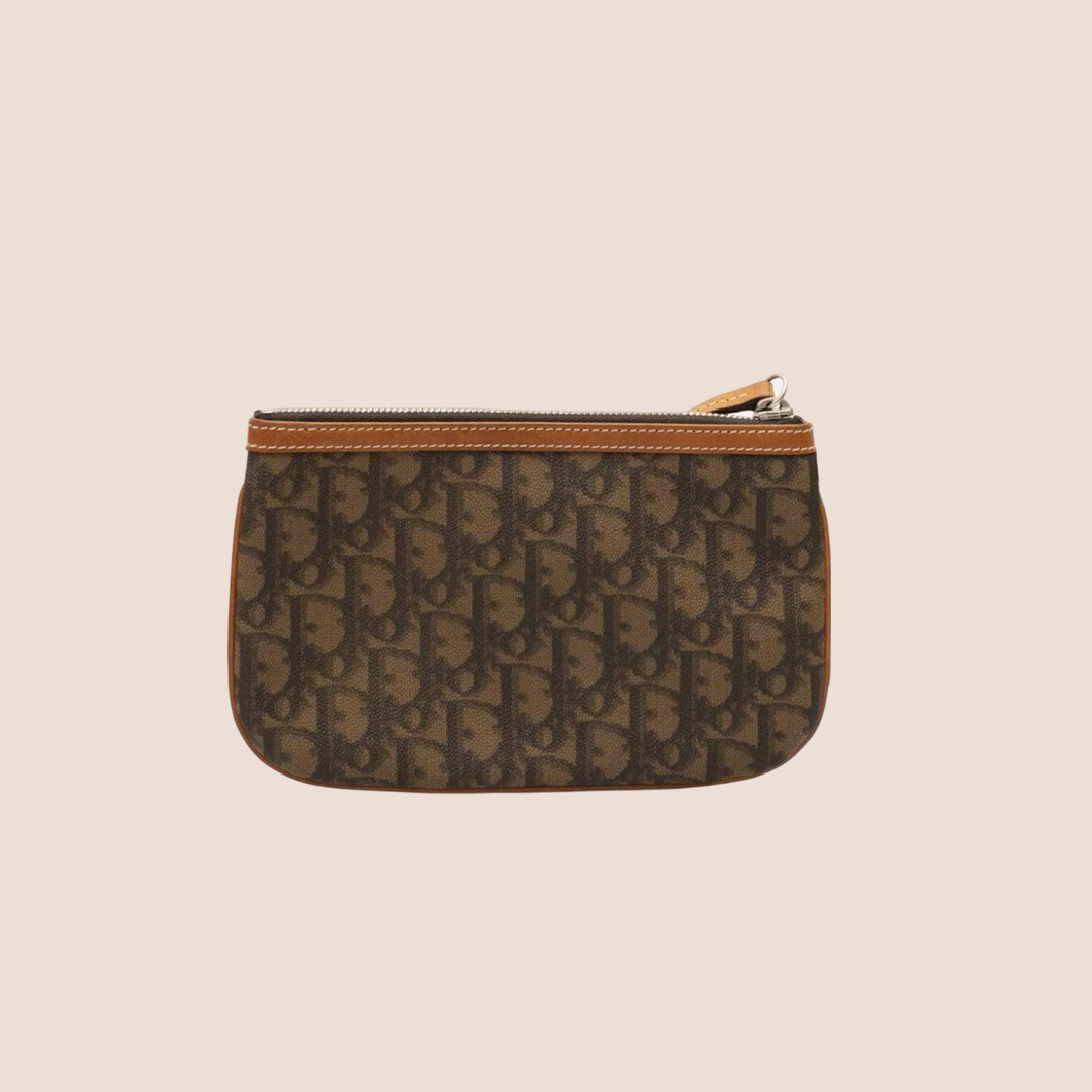 CHRISTIAN D1OR BROWN ROMANTIQUE MINI SHOULDER BAG