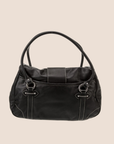 CHRISTIAN D1OR 2006 BLACK CD SAINT GERMAIN FLAP BAG
