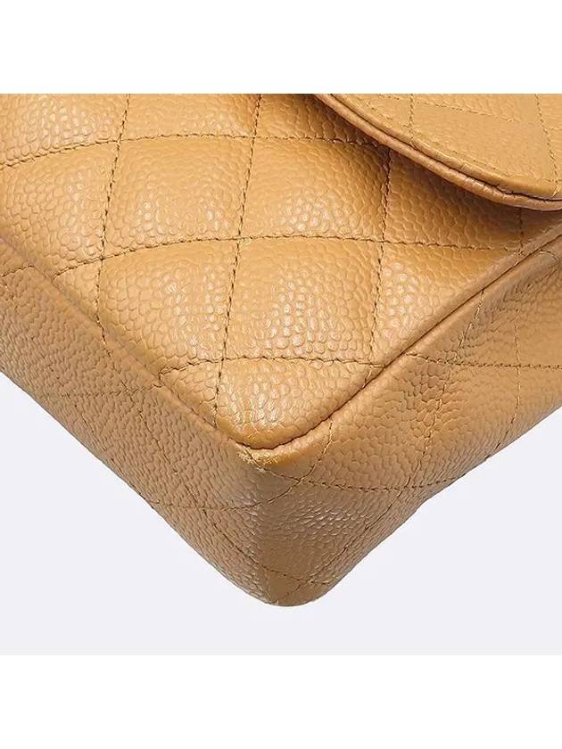 A35731 Camel Caviar Classic S Size Gold One Chain Shoulder Bag CH