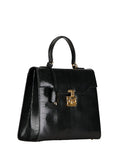 GCCI  Lock Handbag Shoulder Bag 2WAY 000 01 0192 Black Leather  GCCI