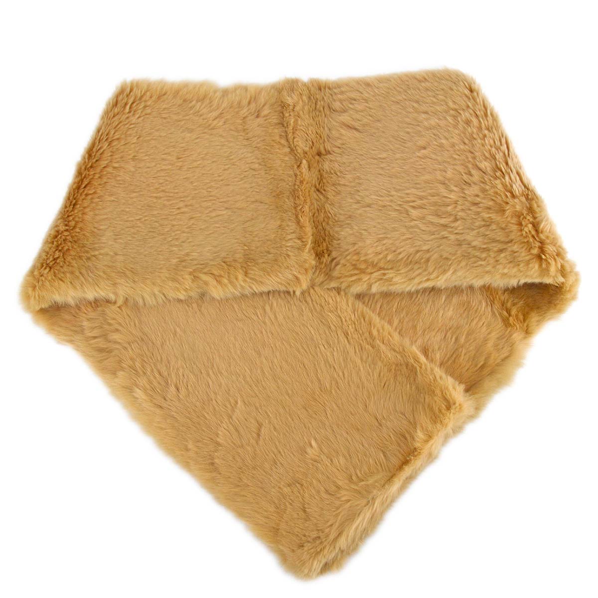 Christian D1OR Beige Fur Scarf Stole Small Good