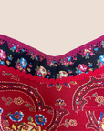 CHRISTIAN D1OR 2002 RED BANDANA BUSTIER TOP