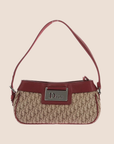 CHRISTIAN D1OR 2005 BURGUNDY STREET CHIC SHOULDER BAG