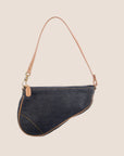 CHRISTIAN D1OR 2000 DENIM SADDLE BAG
