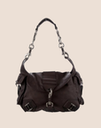 CHRISTIAN D1OR 2006 BLACK LEATHER REBELLE BAG