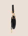 CHRISTIAN D1OR 2000 BLACK OSTRICH SADDLE BAG