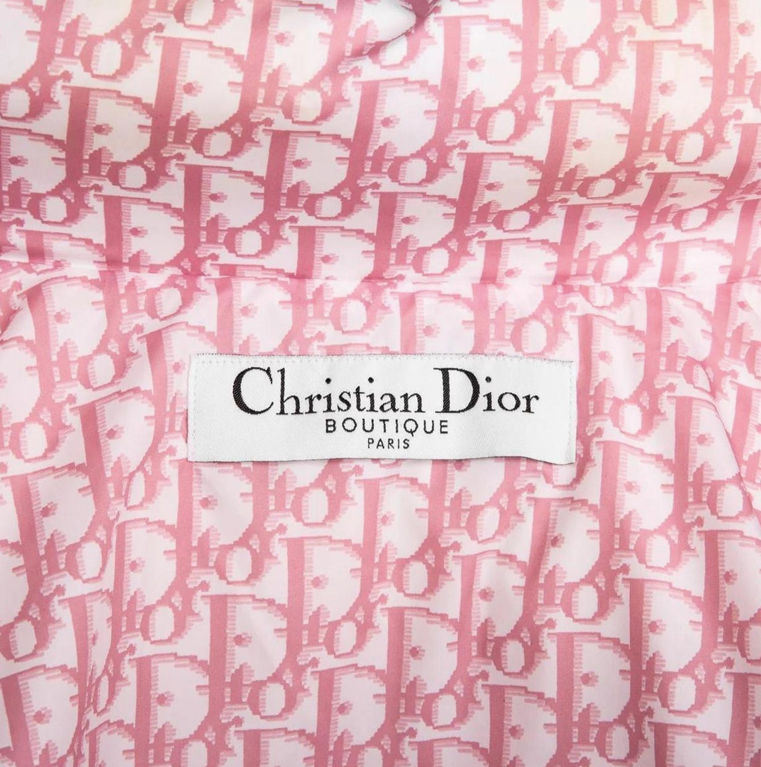 CHRISTIAN D1OR 2004 PINK GIRLY TROTTER PUFFER JACKET