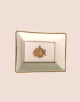 CHRISTIAN D1OR 1990s D1OR LOGO PORCELAIN JEWELRY TRAY
