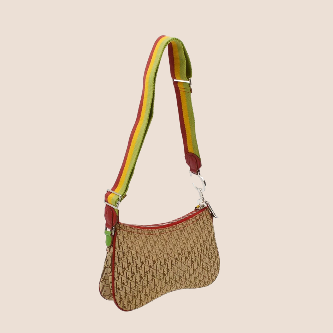 CHRISTIAN D1OR 2004 RASTA SADDLE SHOULDER BAG