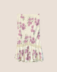 CHRISTIAN D1OR 2009 FLOWER RUFFLE SILK MIDI SKIRT