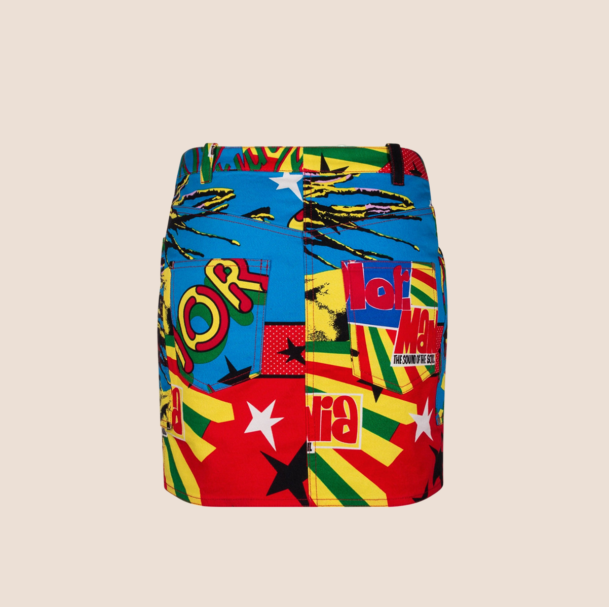 CHRISTIAN D1OR 2004 RASTA MINI SKIRT