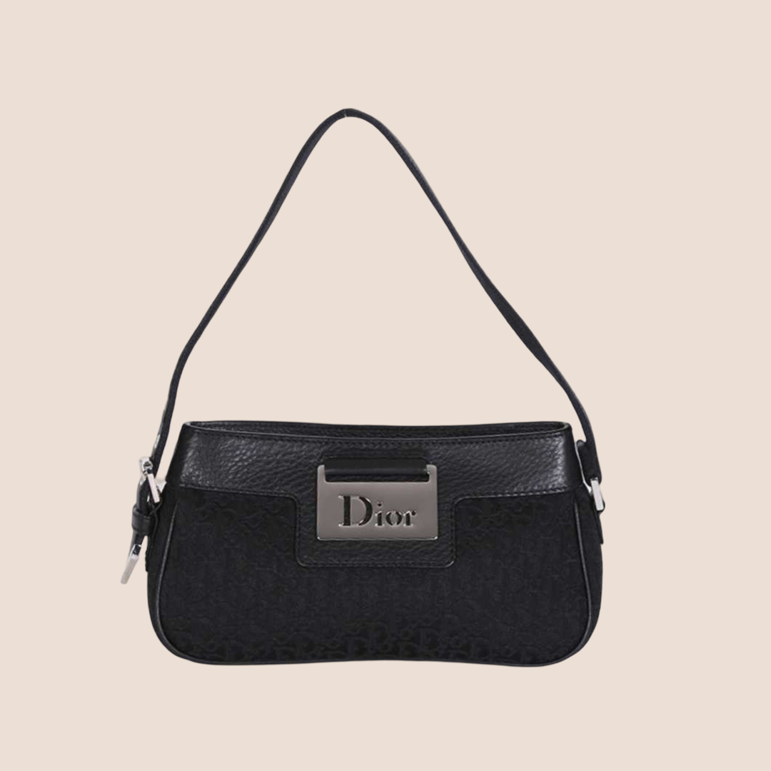 CHRISTIAN D1OR 2006 BLACK STREET CHIC POCHETTE