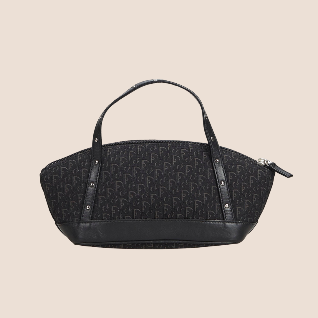 CHRISTIAN D1OR BLACK MINI TROTTER EVERYDAY BAG
